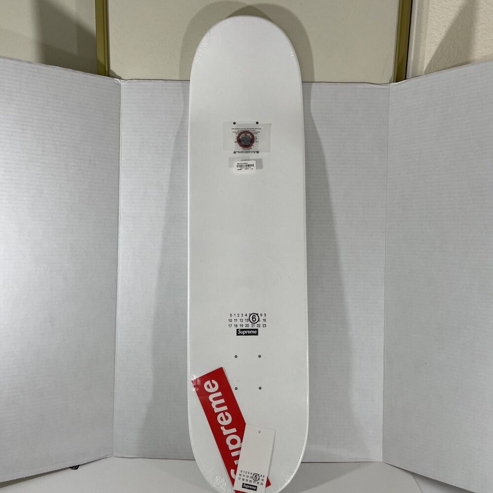 Supreme/MM6 Maison Margiela Skateboard Deck 8.25 X 32 - White/Scratch off